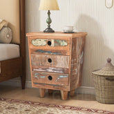 Nirvana  Reclaimed  Solid Wood Bedside Table    34
